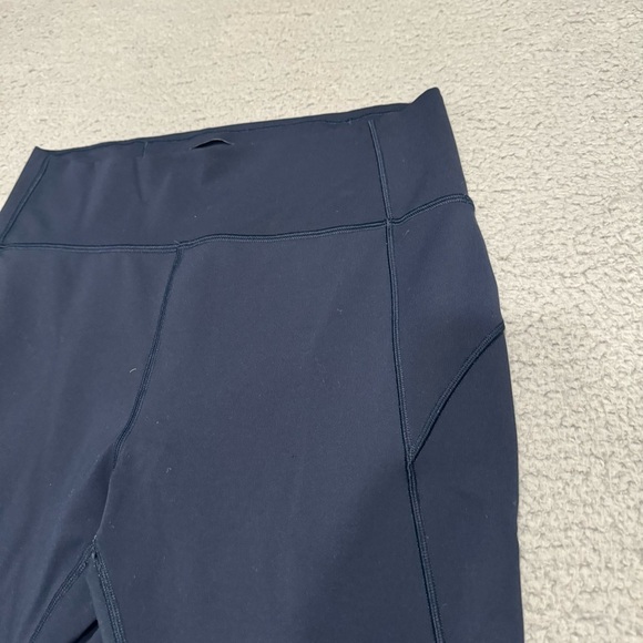 Lululemon Size 8 In Movement Crop Leggings Everlux Hi-Rise 23" Inseam True Navy - Picture 4 of 8
